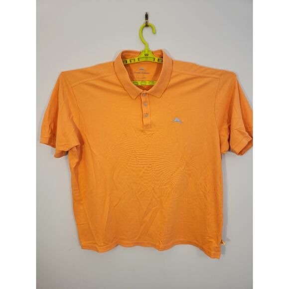 Tommy Bahama Polo Mens 3XL XXXL Orange Athletic Activewear Gym Golf Athleisure - Picture 4 of 11